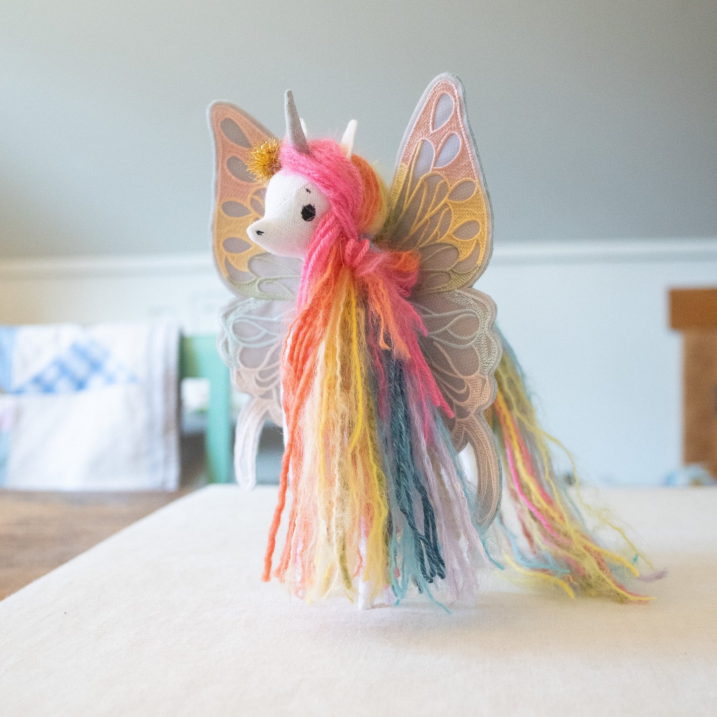 rainbow butterfly wings