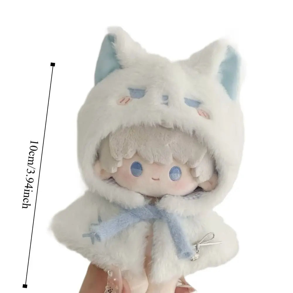 Doll Fashion 10cm Cloak Soft Doll Clothes Blue Color Doll Accessories Dress Up