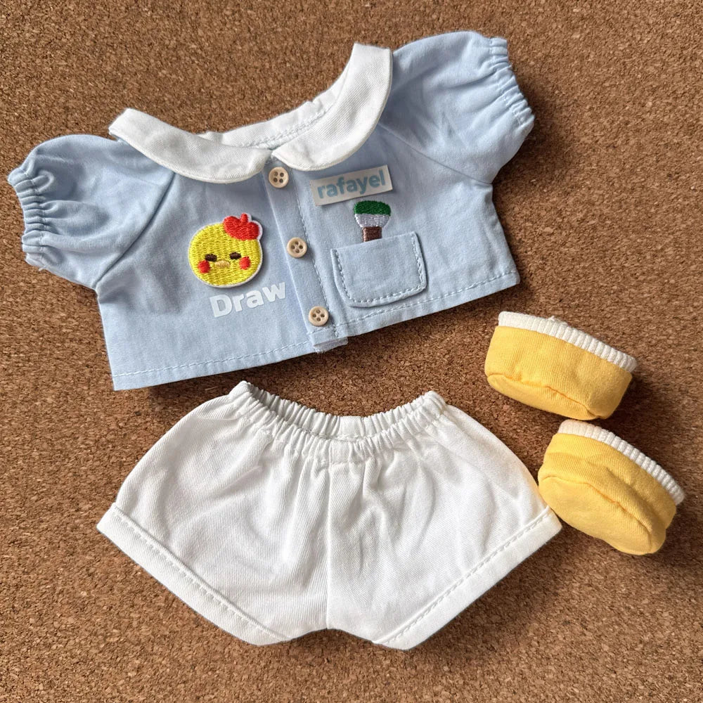 Only Clothes 20cm Cotton Doll Clothes Set With Hat Kindergarten Theme Qi Yu Doll Costume For Plush Toys Love In Deep Space
