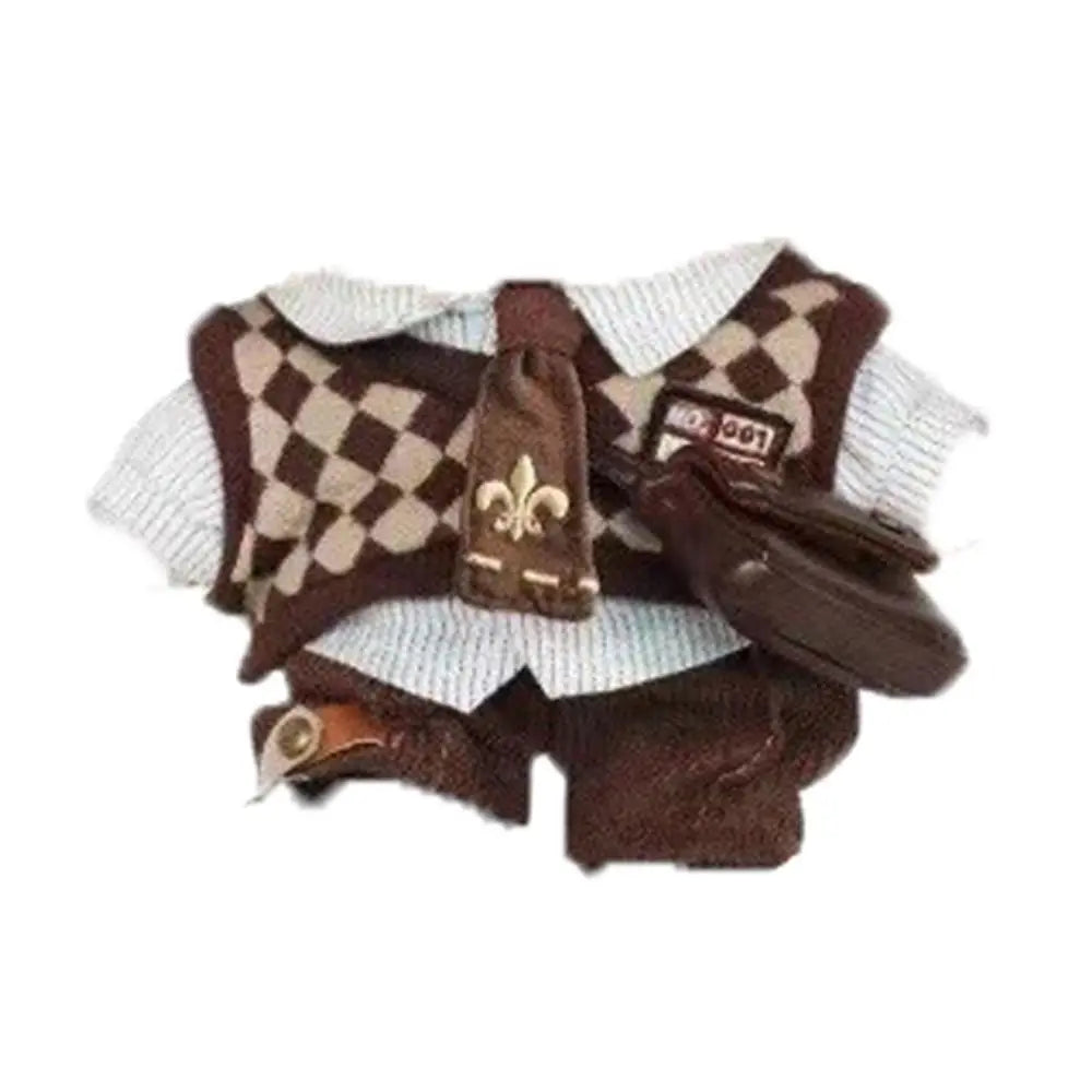 Postman Cotton Doll Clothes Uniform Jacket Plush Doll Clothes Sweater Cool No Attribute Doll Clothes Children's Gift