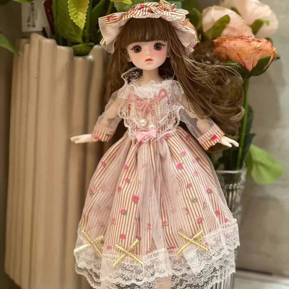 Fashion 1/6 30cm Doll 1/6 BJD Skirt DIY Replace 30cm Doll Clothes Handmade Kids Gift Doll Dress Up Cotton Doll