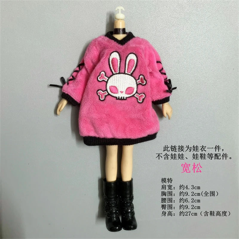 many kinds of clothes dress for 30cm doll fashion cool doll high school doll