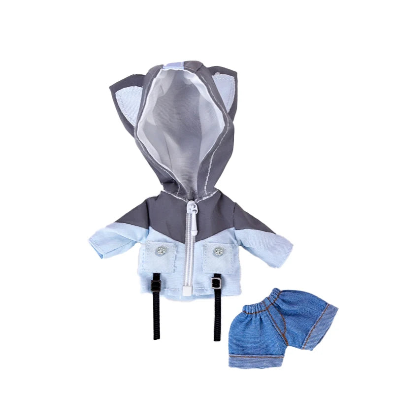 Dolls Accessories Casual Wear Doll Reflective Jacket Sportswear Decoration Ob11 Clothing Cool Handmade Doll Coat Obitsu11
