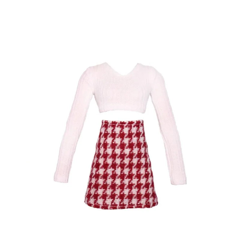 Doll clothes 30 cm doll dress jacket skirt shoes suit fashion design(Only clothes)
