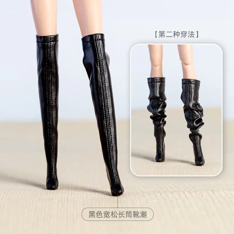 Cool doll shoes / 30cm doll high heels boots / accessories for 1/6 BB Fr fashion doll / dollhouse toys