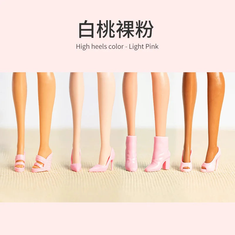 High End Doll Shoes 1/6 BJD FR Supermodel Doll Shoes Fashion 30CM Dress Up High Heels Boots Hat Accessories DIY Play House Toys