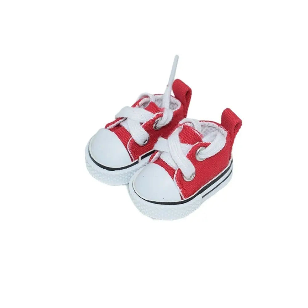 Hand-made Doll Shoes Replacement 4.5cm Doll Replacement Accessories Multiple Styles DIY Canvas Shoes for 15CM Cotton Doll