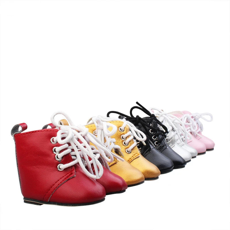 Doll Shoes Clothes Handmade Boots 7Cm Shoes For 18 Inch American&43Cm Baby New Born Doll Accessories For Generation Girl`Toy DIY