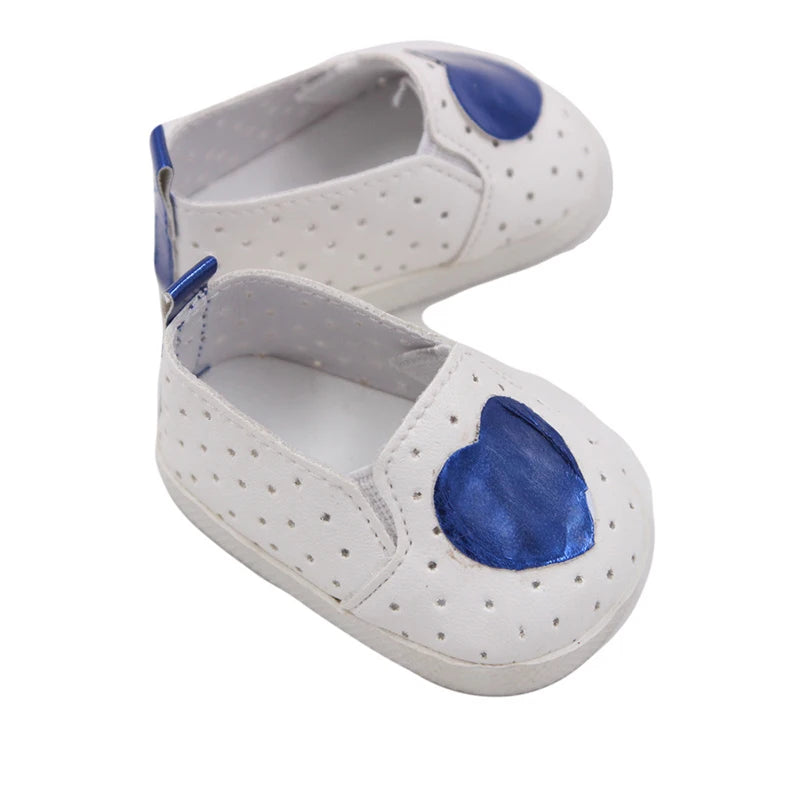 Doll Shoes 7 cm Cute Bow Cartoon Skull Mini Shoes For 18 Inch American&43cm Baby New Bron Dolls Girl Toy 1/3 BJD&OG Doll Boots