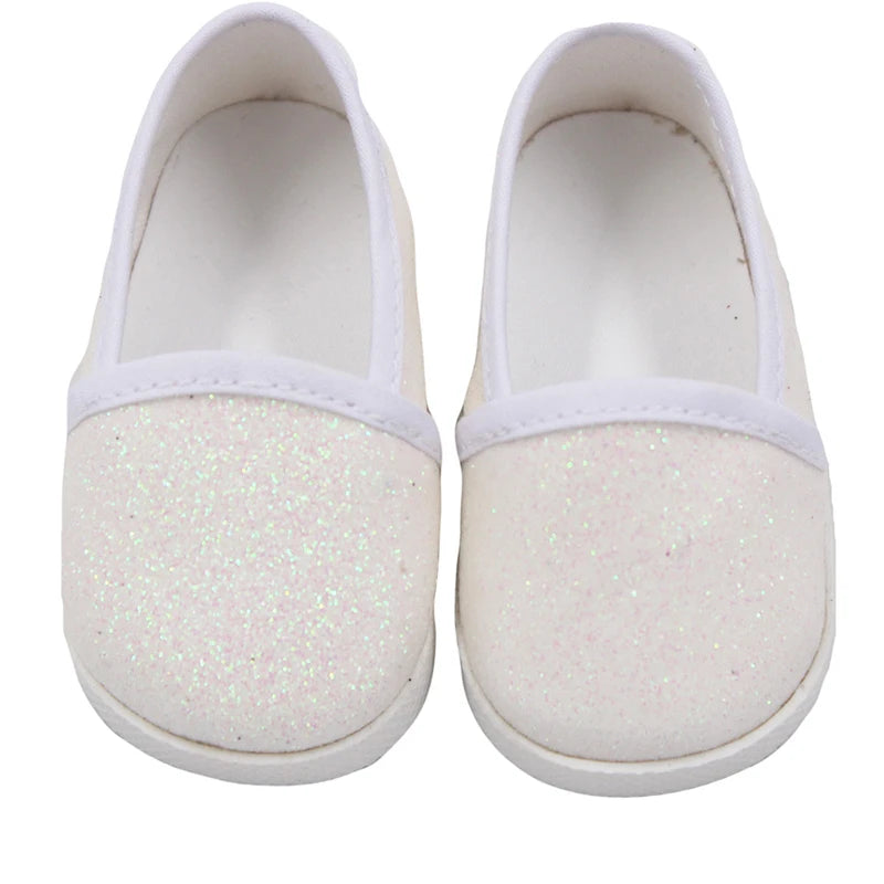 Doll Shoes 7 cm Cute Bow Cartoon Skull Mini Shoes For 18 Inch American&43cm Baby New Bron Dolls Girl Toy 1/3 BJD&OG Doll Boots