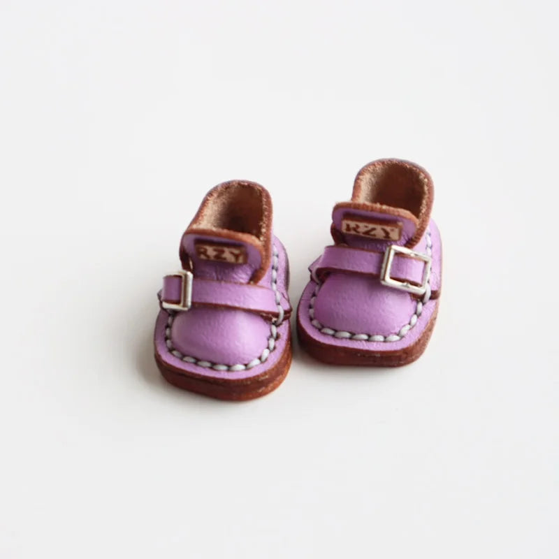 Ob11 Dolls Shoes Cute Leather Shoes Spotted Shoes for Body9, YMY Body, UFDOLL, GSC, Obitsu11, 1/12bjd Doll Accessories Toys