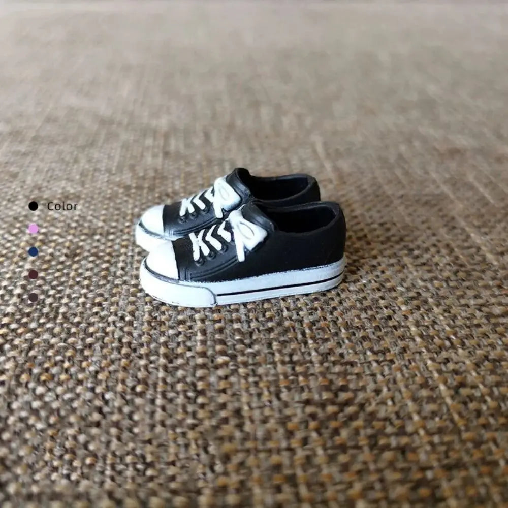 Doll Shoes For 30cm Dolls 1/6 Doll Soft Plastic Sneakers PVC Doll Casual Shoes Fit for Foot Length 2cm Doll Accessories
