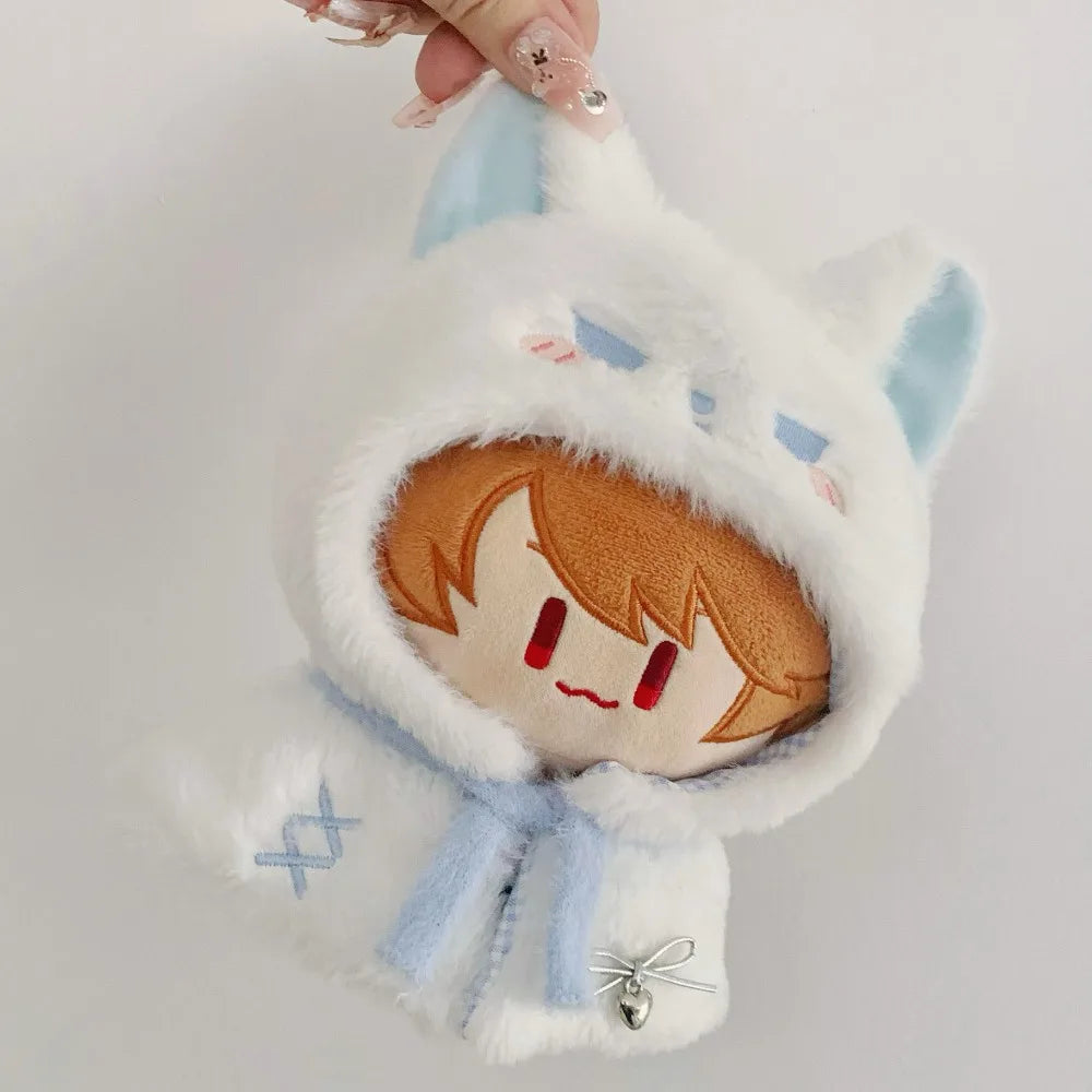 Plush Cloak 10cm Cotton Doll Clothes Dress Up Cute 20cm Doll Clothes Outfit Blue Suit Doll Clothes Set Doll Accessories