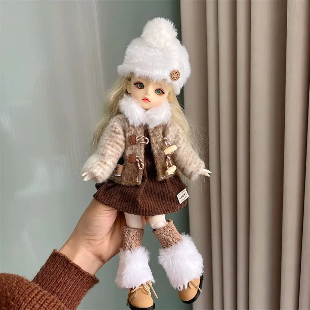 Fashion 30cm Doll Clothes DIY 1/6 BJD Doll Outfit Set Multistyles Cartoon Doll Dress Mini Doll Overall Suit Gift