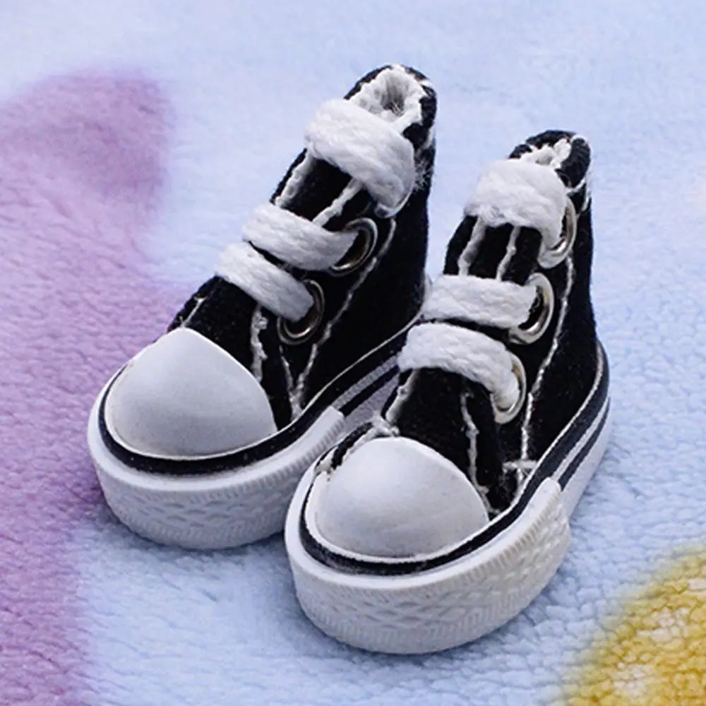 Doll Shoes 3.5CM  Cute Mini Doll Shoes Denim Canvas Shoes For Doll For Toy For Doll Boots Dolls Sneakers Accessories