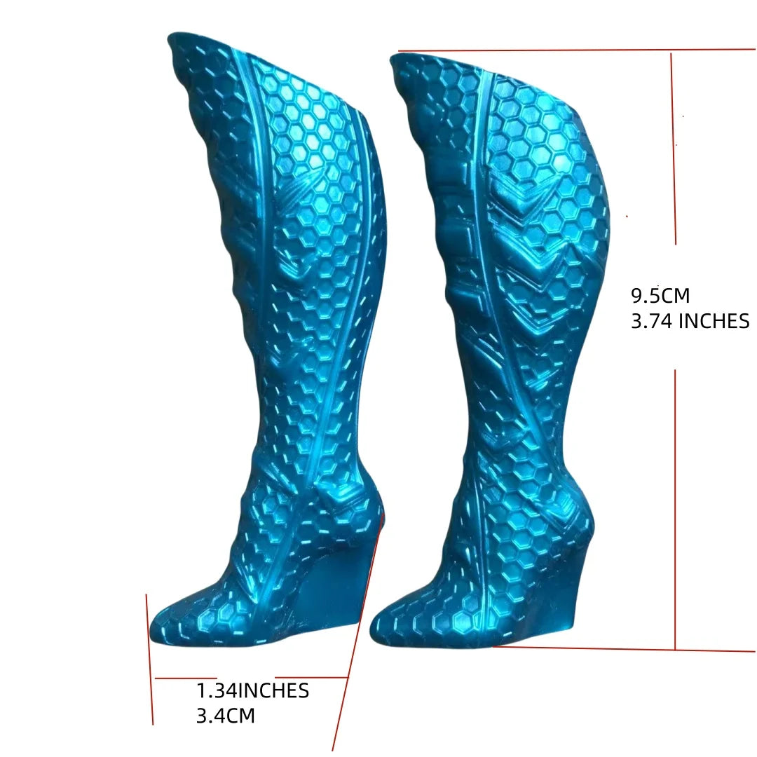 Doll Long Boots Female Doll Shoes Big Feet Dolls Accessories High Heels Shoes DIY Doll Colorful Decors 3.4CM  Length Doll Shoes