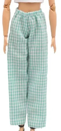 doll clothes 30 cm  Top T-shirt Elastic pants Daily Wear Accessories Clothes for Curvy Barbies doll