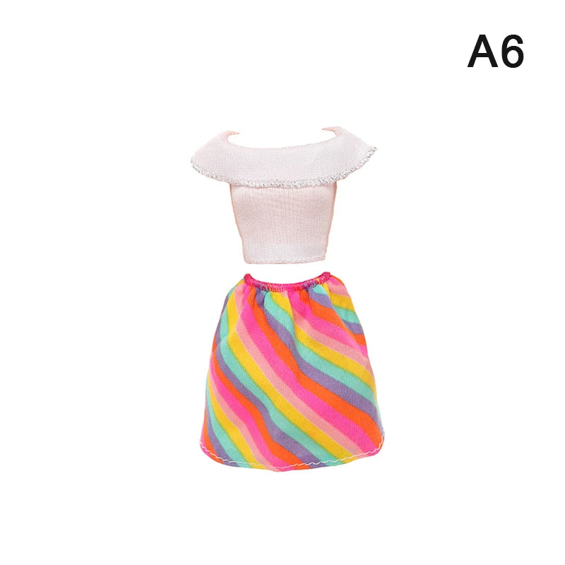 Latest Dress Doll Casual Fashion Clothing Handmade Clothes Suitable For 30cm Doll Accessories Diy Gift