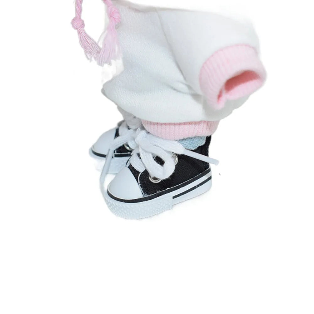 Hand-made Doll Shoes Replacement 4.5cm Doll Replacement Accessories Multiple Styles DIY Canvas Shoes for 15CM Cotton Doll
