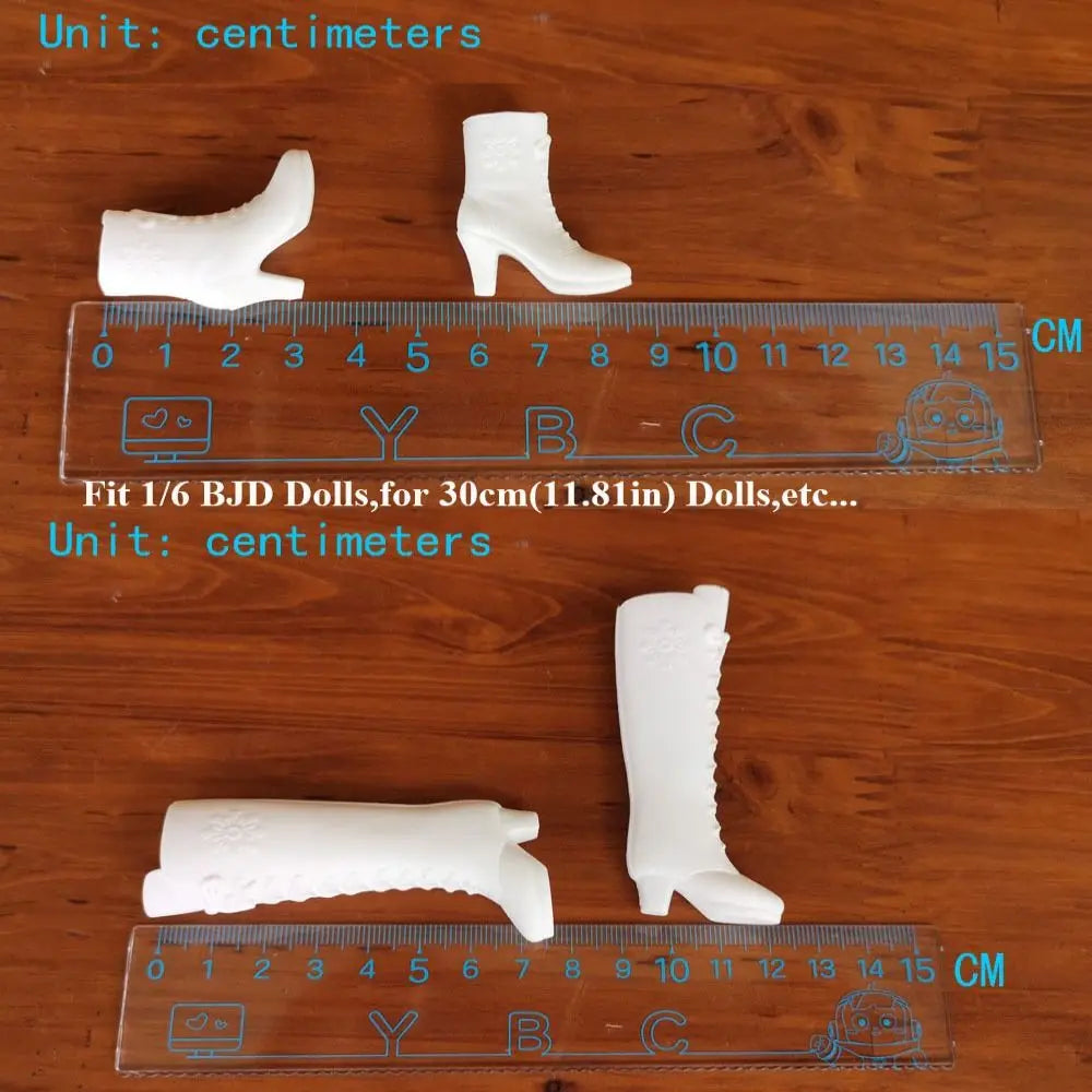 Fashion Doll Shoes Plastic DIY Accessories High Heels Shoes Multistyles for 1/6 BJD 30cm Dolls Fit Foot Length 2cm Dolls
