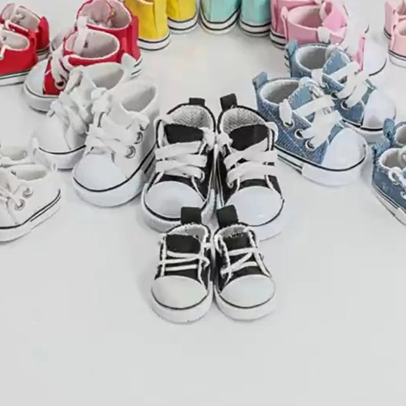 20cm Cotton Doll Shoes Simple Sports Canvas Shoes Doll Shoes Doll Accessories