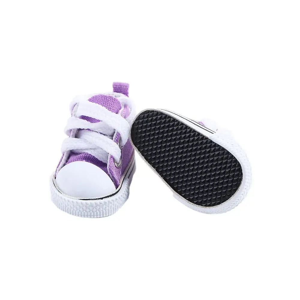 Dolls Accessories Girl Toy 1/6 Dolls Mini Shoes For Children 5cm Doll Sneakers Doll Shoes Doll Canvas Shoes BJD Doll Shoes