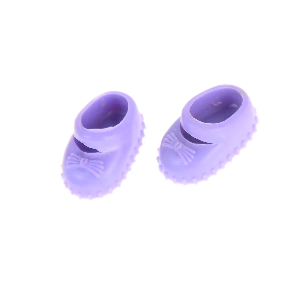 5Pairs 12cm Doll Shoes Accessories Kelly Doll Confused Doll Shoes Kids Gift Toy Random Color