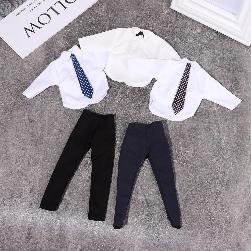 1/6 Doll Clothes Male Doll Daily Wear Casual Suit Shirt Pants Wedding Party Suit Man Doll Suit Clothes 30cm Doll Accessories