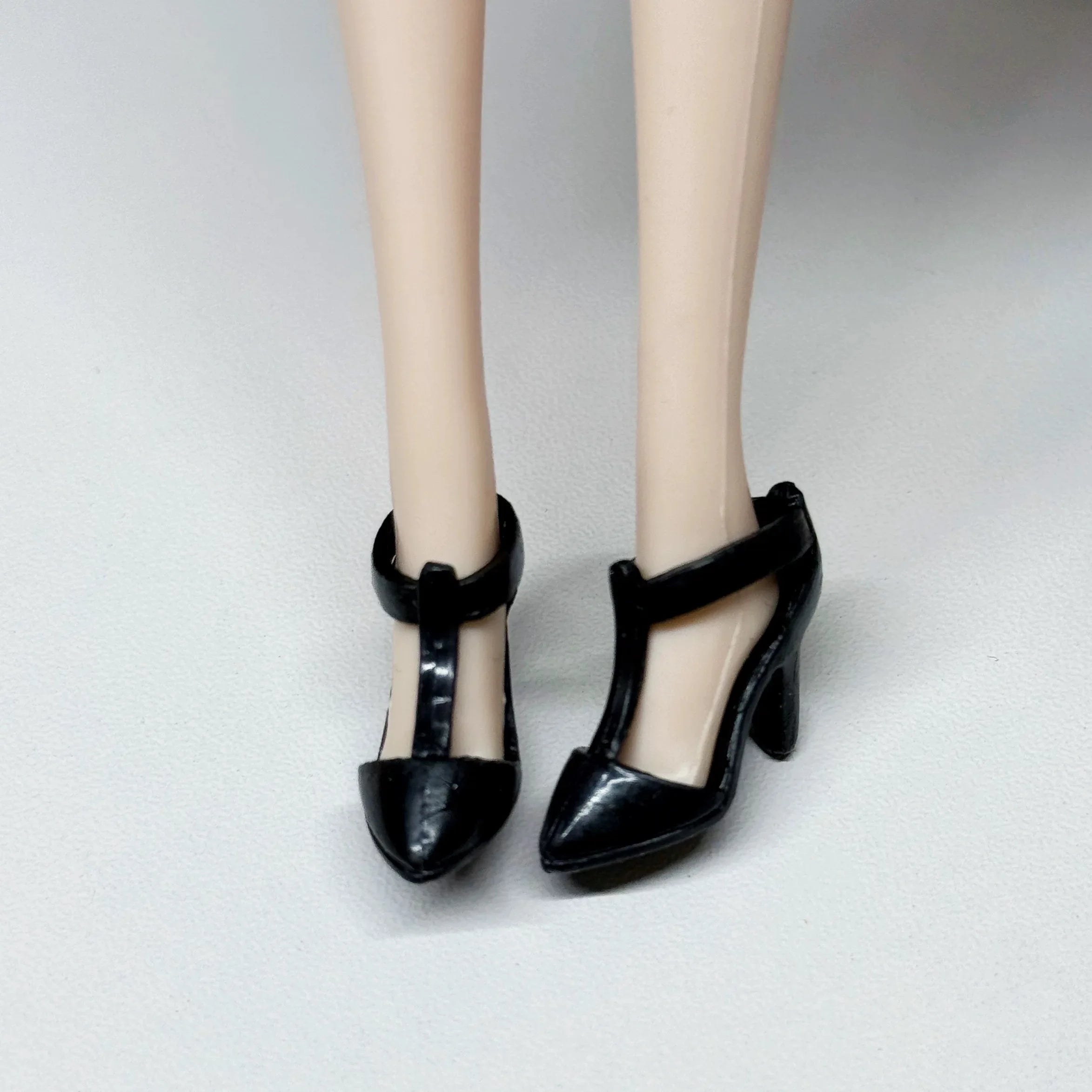 30cm Doll Shoes Accessories Black Classic Small Fragrant Style High Heels Bow Diamante High Heels For 1/6 FR Supermodel Doll