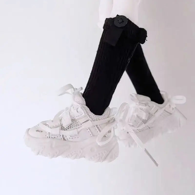 1/3 BJD Doll Shoes Sporty Basketball Sneakers Versatile Casual Dad Shoes 60cm Doll Shoes Multi-color Multi-strap.