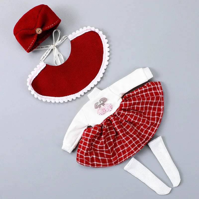 30cm Doll Clothes Accessories 1/6 BJD Doll Clothes Fashion Costume Lolita Uniform Suit Doll Clothes