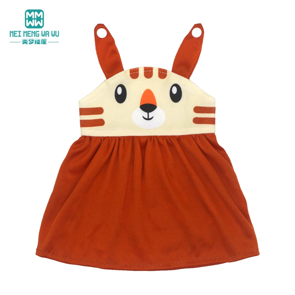 Doll Clothes for 43 cm new born doll and American doll accessories  fashionable gauze dress, bow dress