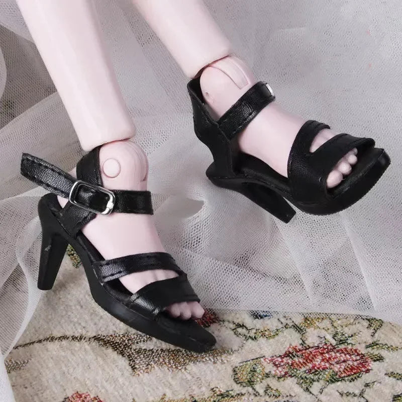 Fashion 60cm Doll Shoes Boots 1/3 Bjd Doll Shoes 7.5cm Foot Wear Shoes Toy Doll Accessories