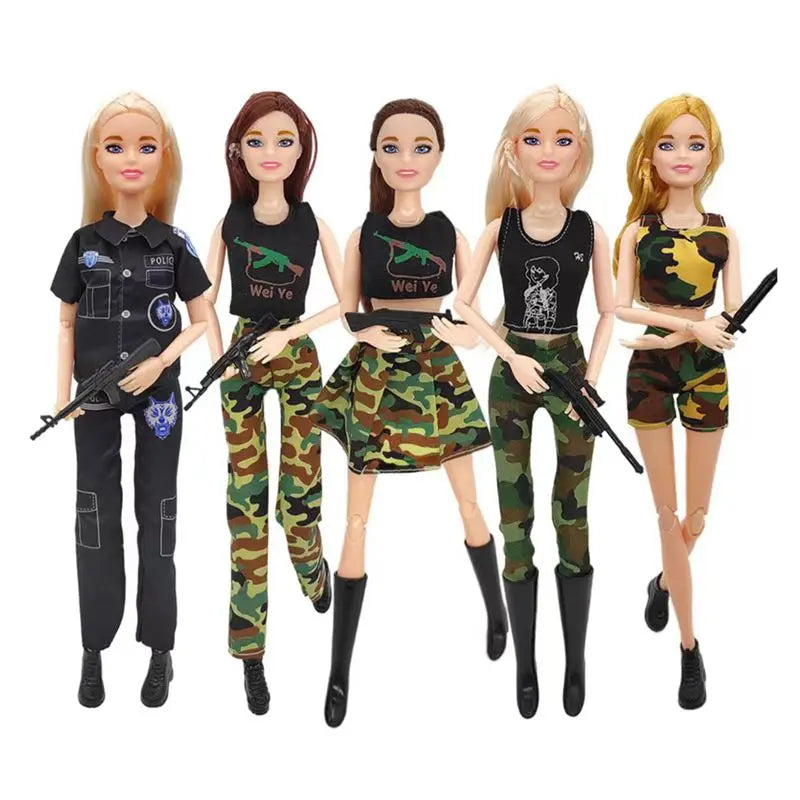 1/6 Doll Clothing 8 Itmes / Lot Casual Wear Handmade Clothes Outfit Male Soldier Tops Pant Uniforms Toy For Girl Boyfriend Ken