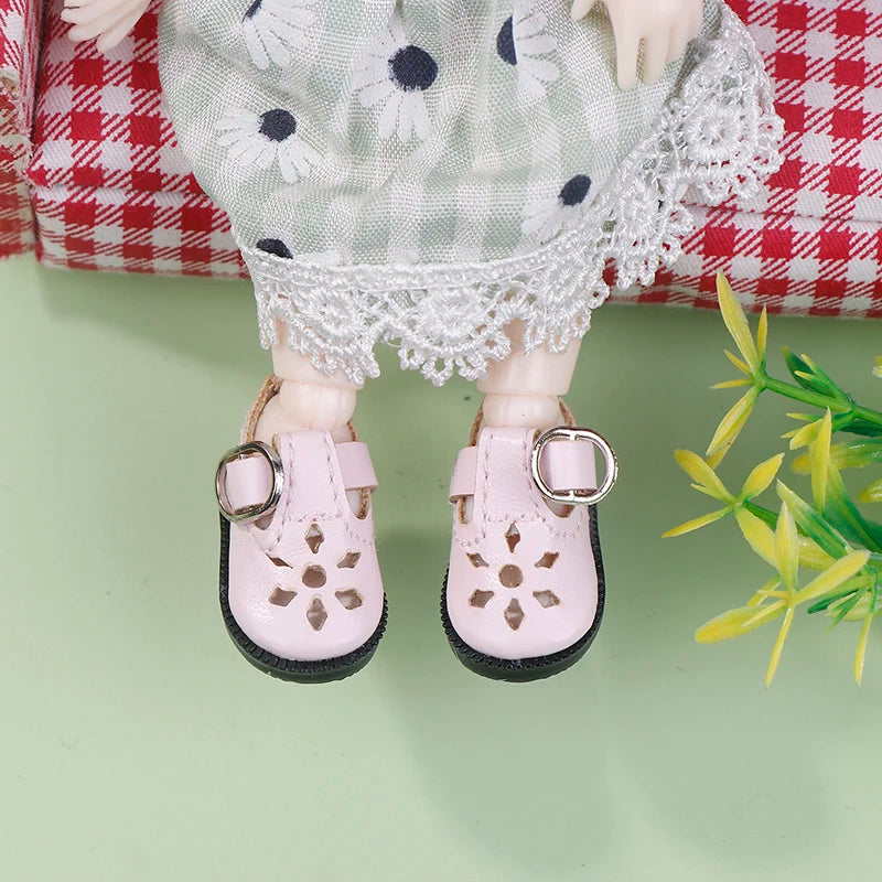 Doll Shoes For Doll Toy Mini Leather Dolls Sneakers Casual Shoes For Mini Doll Decorate Shoes Kid Birthday Gift Doll Toy