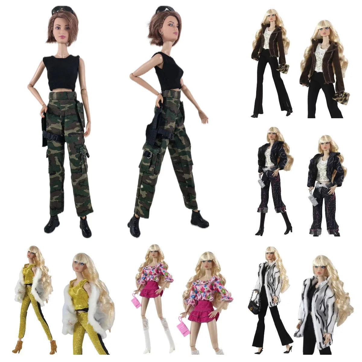 Doll Clothes 1:6 Scale Clothes Outfit for 11.5 inch 30cm Doll Many Style for Choice Gifts for girls