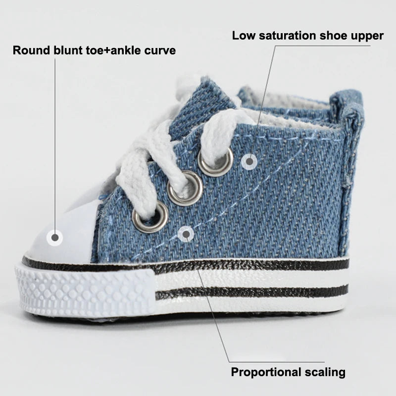 20cm Cotton Doll Shoes Simple Sports Canvas Shoes Doll Shoes Doll Accessories