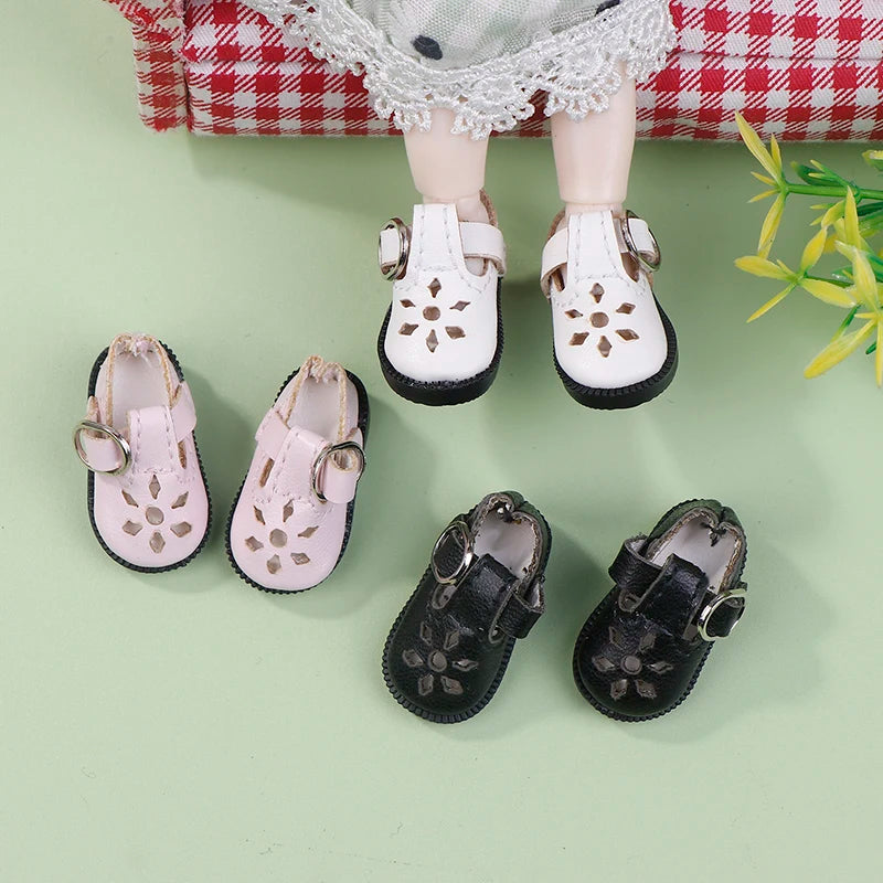 Doll Shoes For Doll Toy Mini Leather Dolls Sneakers Casual Shoes For Mini Doll Decorate Shoes Kid Birthday Gift Doll Toy