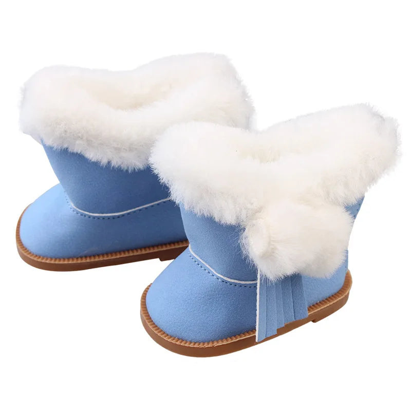 18-inch Doll Snow Boots-American Girls and Rebirth Doll Shoes Our Generation of Doll Accessories Hot-selling Decoration Shoes