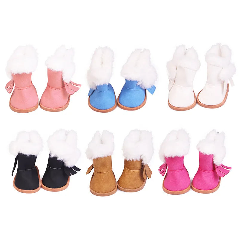 18-inch Doll Snow Boots-American Girls and Rebirth Doll Shoes Our Generation of Doll Accessories Hot-selling Decoration Shoes