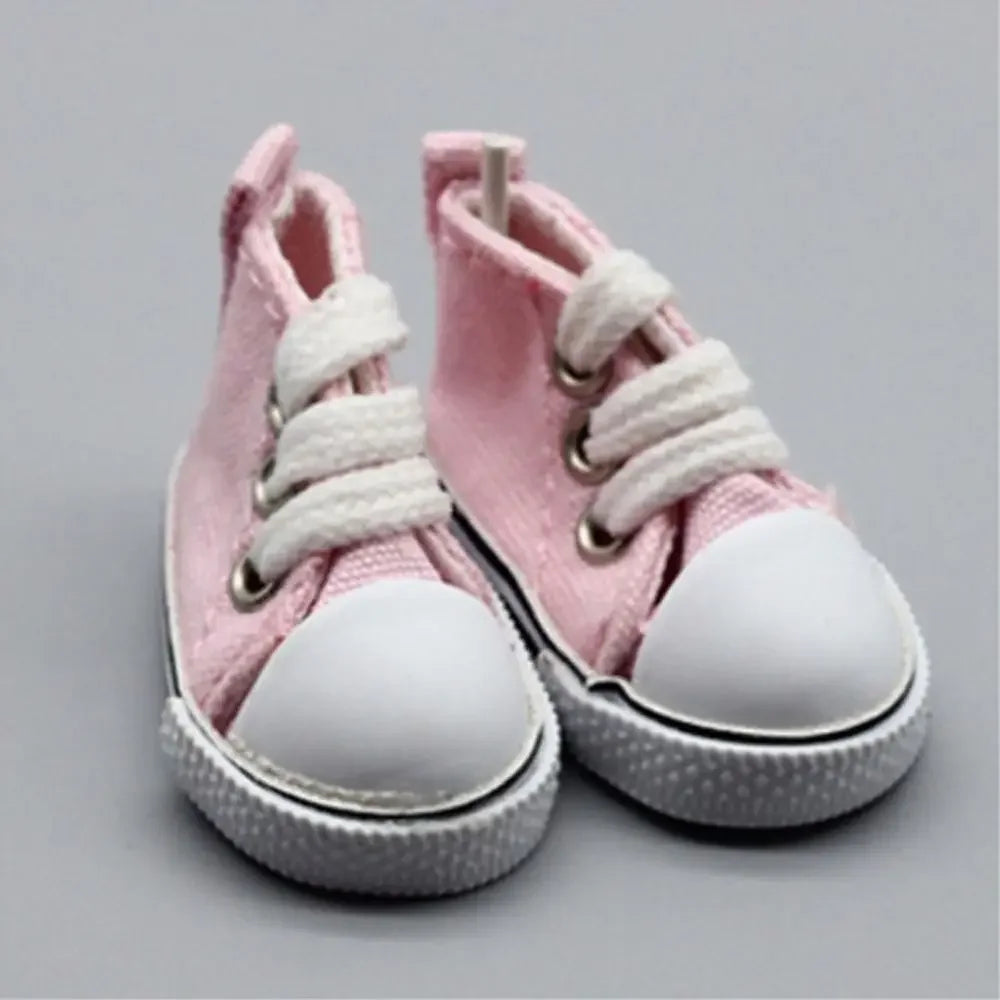 Dolls Accessories Girl Toy 1/6 Dolls Mini Shoes For Children 5cm Doll Sneakers Doll Shoes Doll Canvas Shoes BJD Doll Shoes