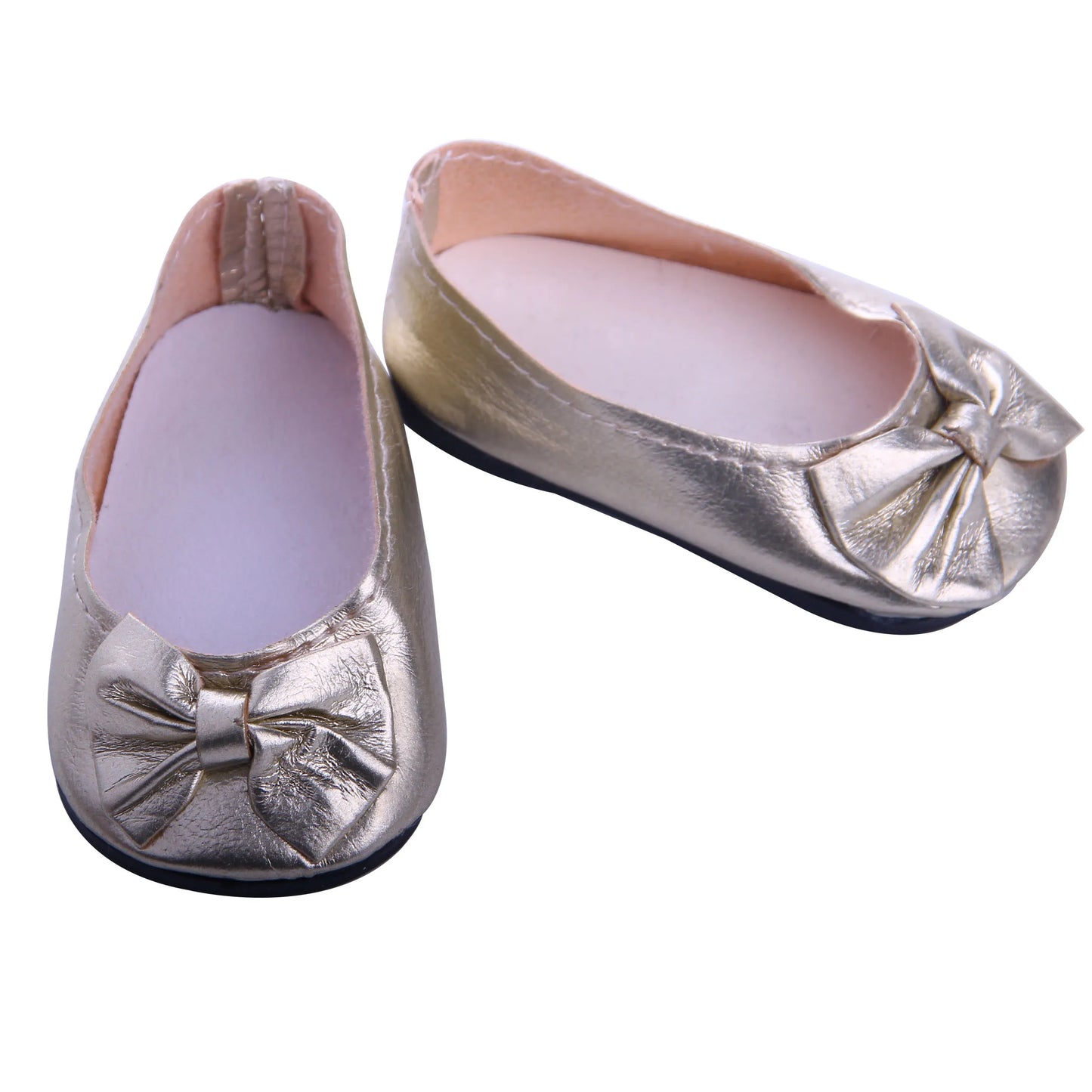 Doll Shoes Bow Tie Shoes Pop Leather Shoes Cute Cat Patterned Shoes For 18Inch American Doll&43CM Baby Doll Shoes,Girl Toys Gift