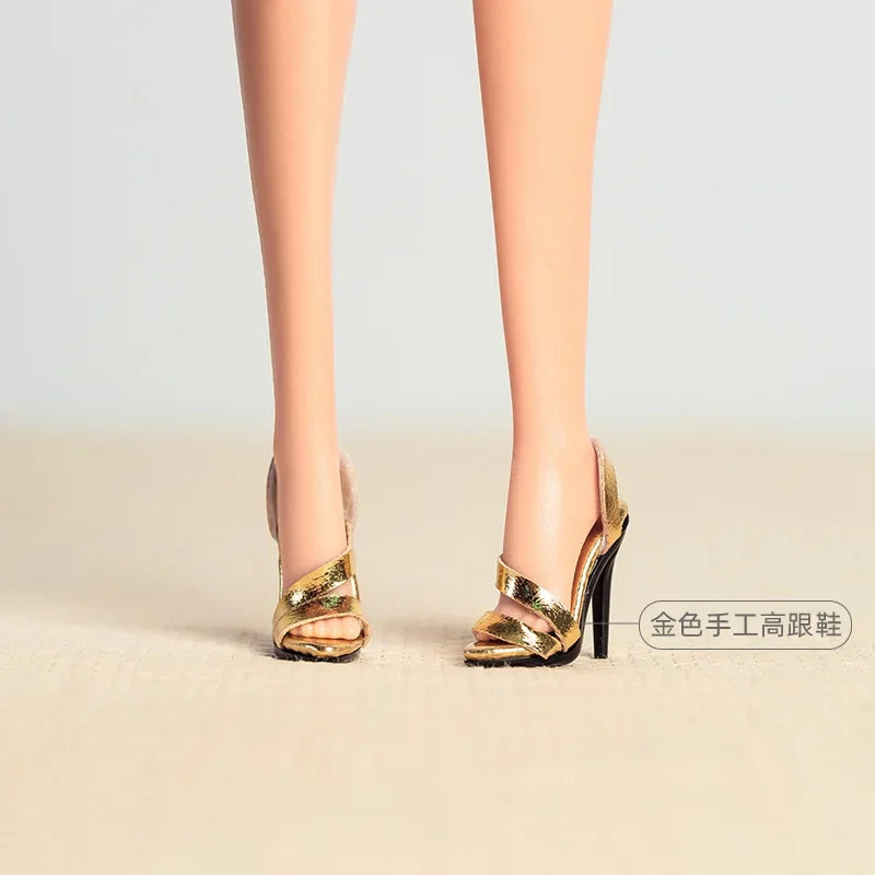 Cool doll shoes / 30cm doll high heels boots / accessories for 1/6 BB Fr fashion doll / dollhouse toys