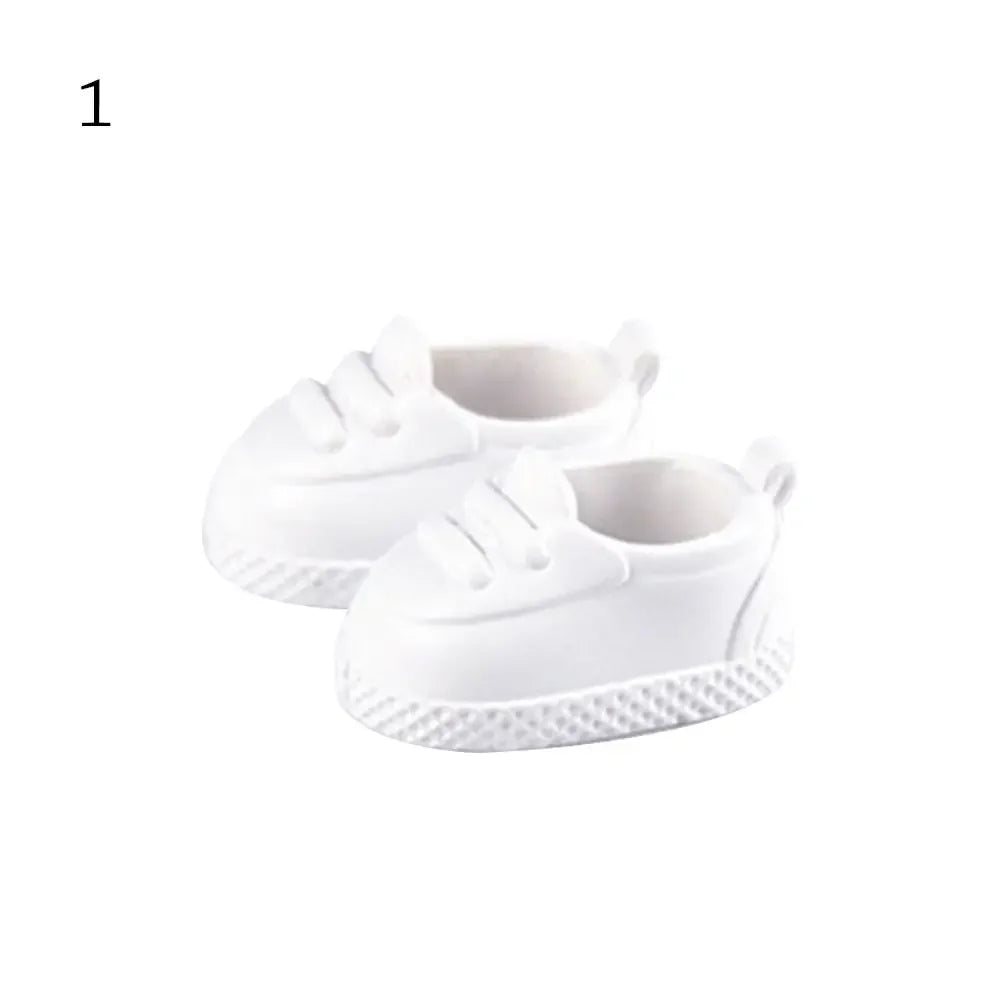 1 Pair 10 Styles Fashion Doll Shoes for 1/12 BJD Dolls Slippers Doll PVC High Heels Shoes Doll Boots for ob11 Doll Accessories