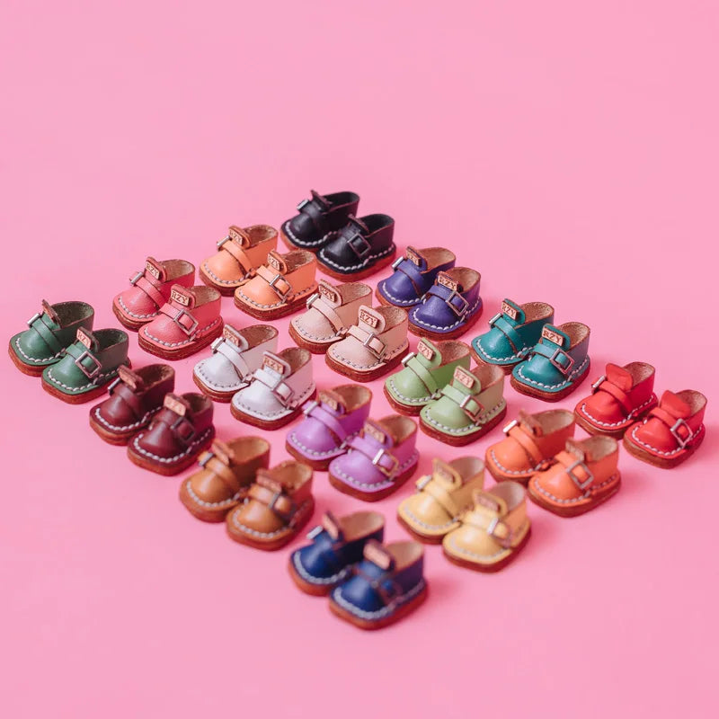 Ob11 Dolls Shoes Cute Leather Shoes Spotted Shoes for Body9, YMY Body, UFDOLL, GSC, Obitsu11, 1/12bjd Doll Accessories Toys