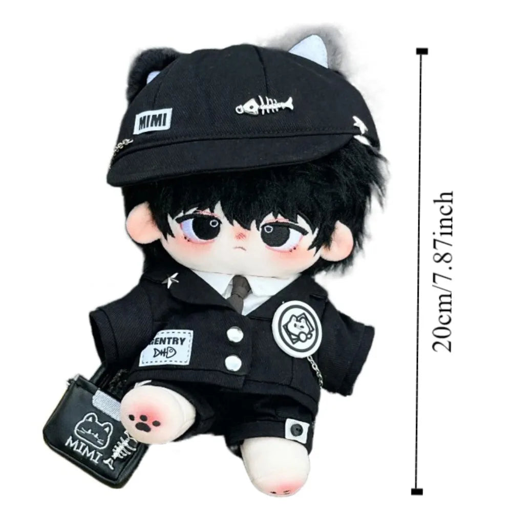 Cat Ear Cotton Doll Clothes Hoodie Jacket Plush Doll Clothes Cool Uniform No Attribute Doll Clothes Children's Gift