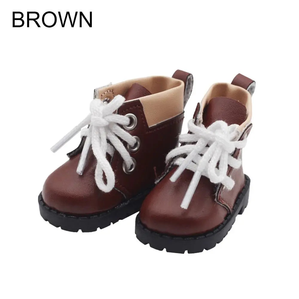 Doll Leather Shoes Clothes Accessories For 20cm Cotton Dolls Casual Wear Shoes Fashion Martin Boots DIY 1/14 Doll Gift Toys