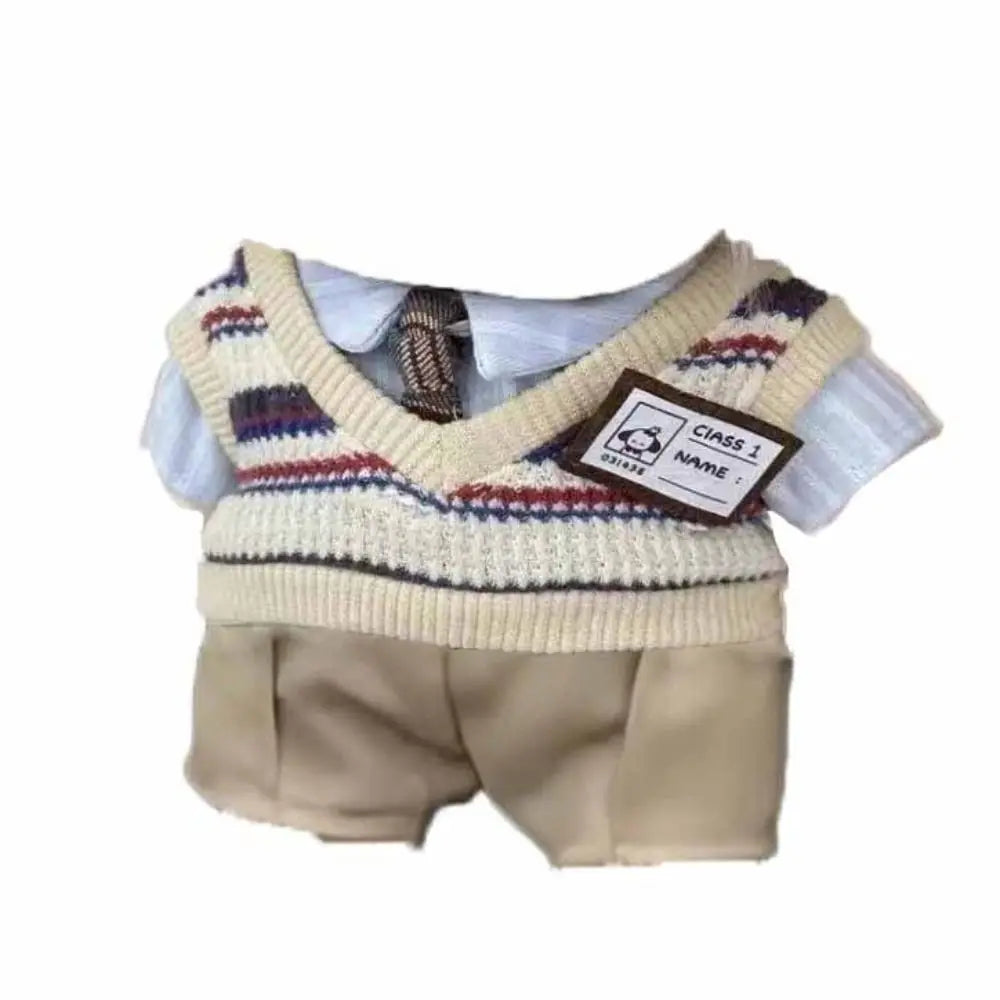 Postman Cotton Doll Clothes Uniform Jacket Plush Doll Clothes Sweater Cool No Attribute Doll Clothes Children's Gift