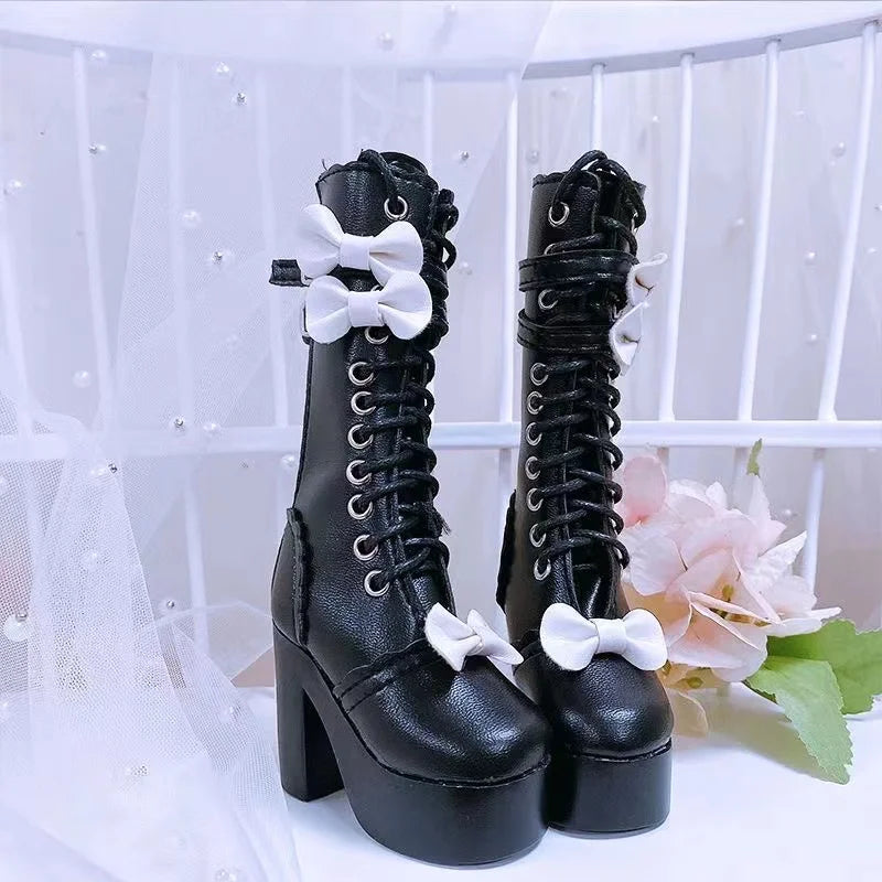 Fashion 60cm Doll Shoes Boots 1/3 Bjd Doll Shoes 7.5cm Foot Wear Shoes Toy Doll Accessories