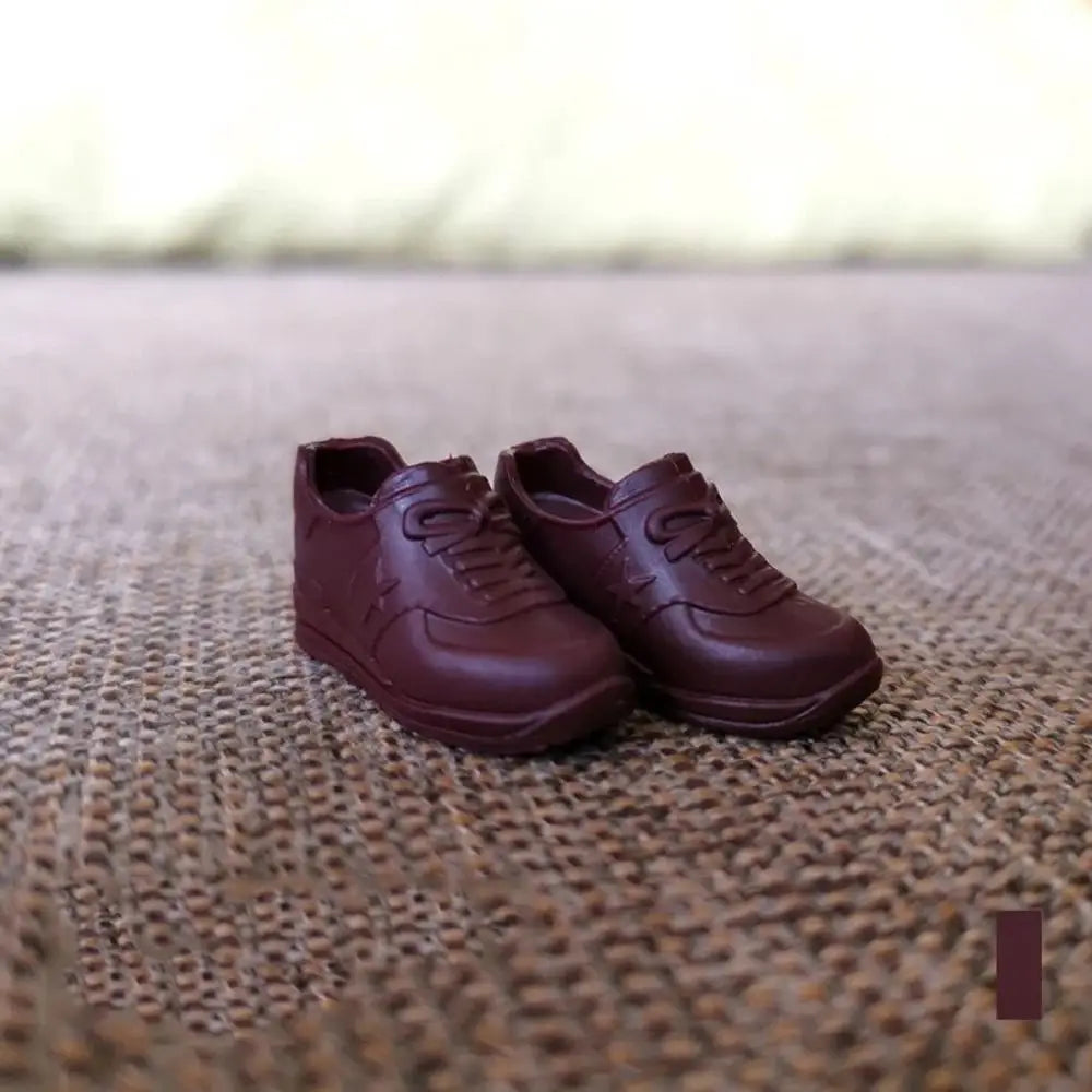 Doll Shoes For 30cm Dolls 1/6 Doll Soft Plastic Sneakers PVC Doll Casual Shoes Fit for Foot Length 2cm Doll Accessories